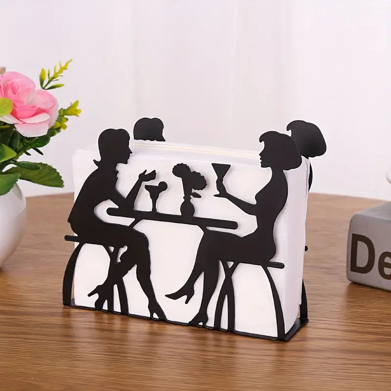 Charming Couple: Hand-in-Hand Napkin Holder