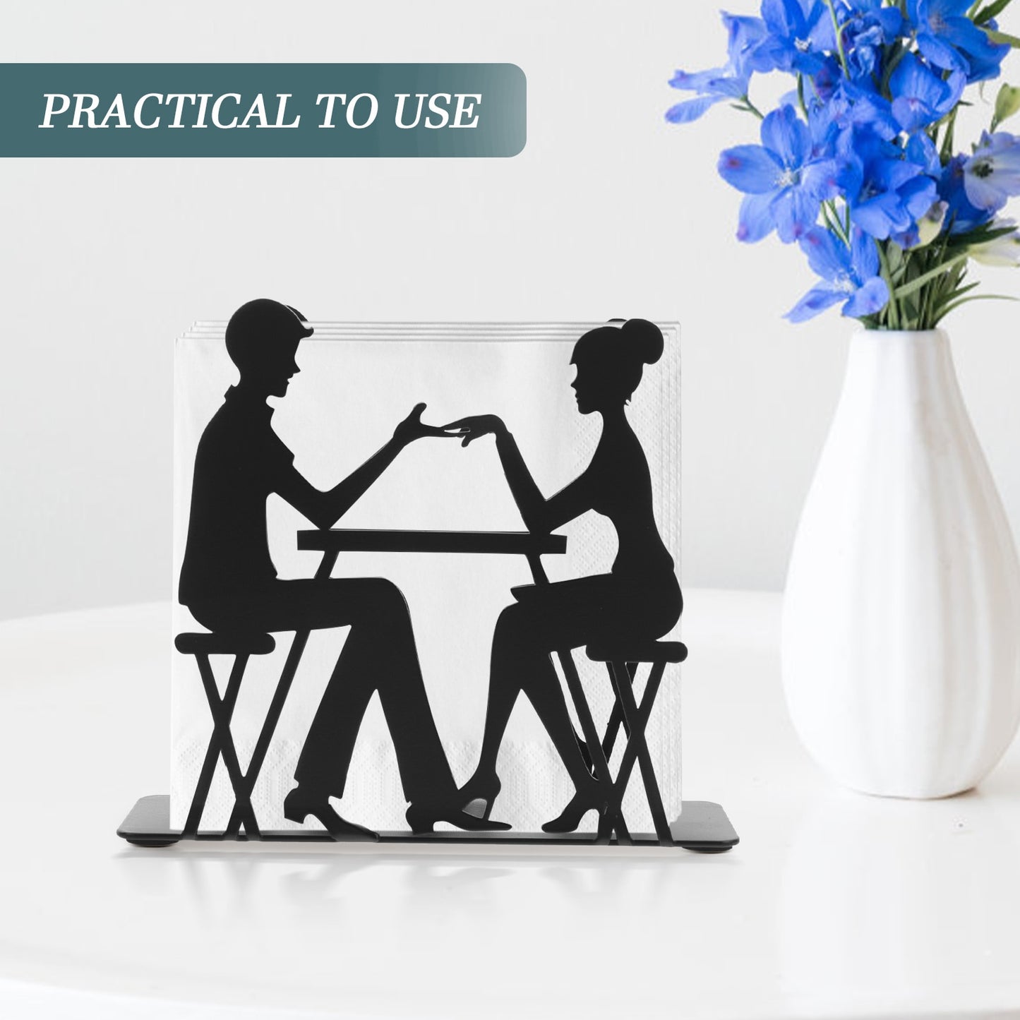 Charming Couple: Hand-in-Hand Napkin Holder