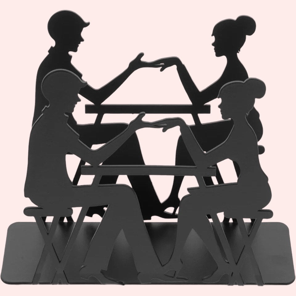 Charming Couple: Hand-in-Hand Napkin Holder