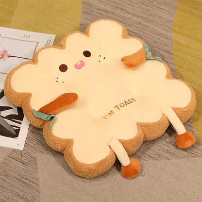 Cute Toast Plush Chair Cushion