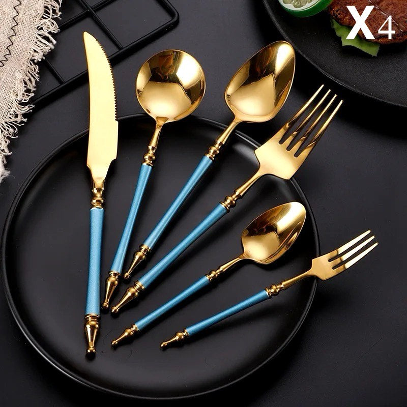 Imperial Rome-inspired stainless steel cutlery set