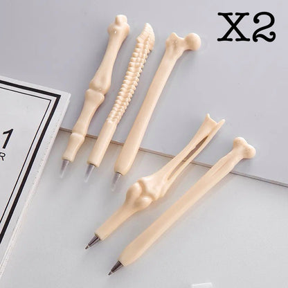 5-Piece Novelty Bone-Shaped Ballpoint Pens