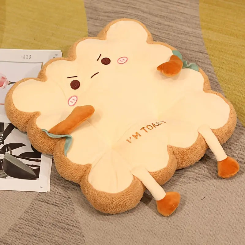 Cute Toast Plush Chair Cushion