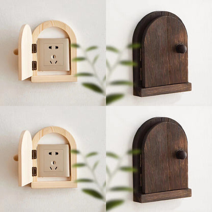 Creative Wooden Door Switch Socket Protective Cover