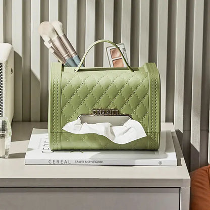 Luxury Handbag-Inspired Tissue Box & Organizer