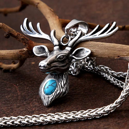 WildSoul Turquoise Stag Necklace