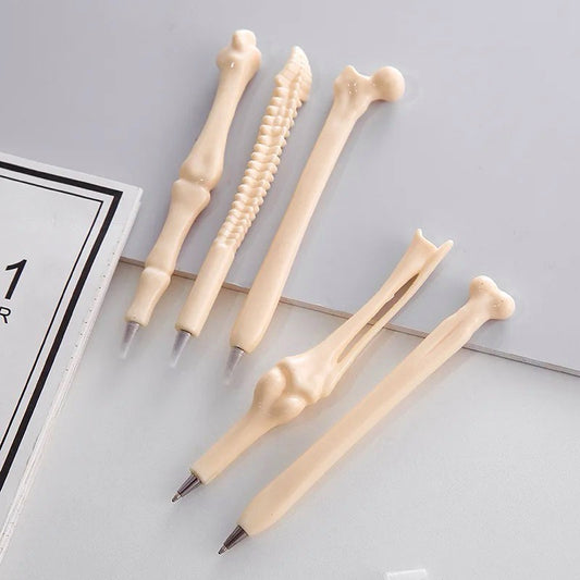 5-Piece Novelty Bone-Shaped Ballpoint Pens