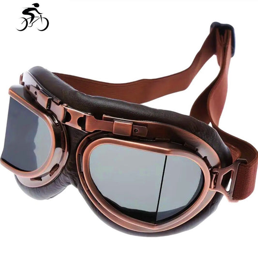 SkyCruiser Copper-Tone UV Shield Riding Goggles