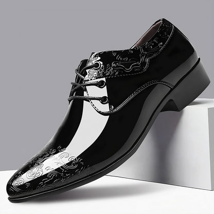 New Men's Luxury Leather Oxford Shoes for Formal Elegance