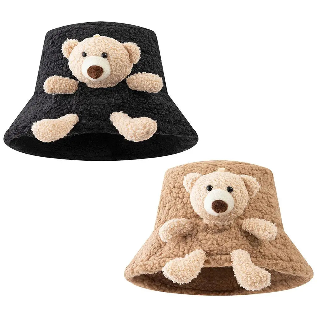 Warm Cozy Teddy Bear Hat for autumn and Winter