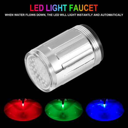 LED Temperature Sensitive 3-Color Light-up Faucet