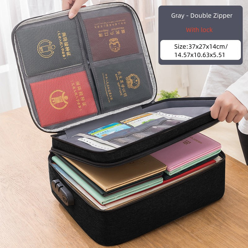 Document Organizer Briefcase A4 Folder Holder