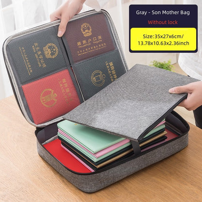 Document Organizer Briefcase A4 Folder Holder