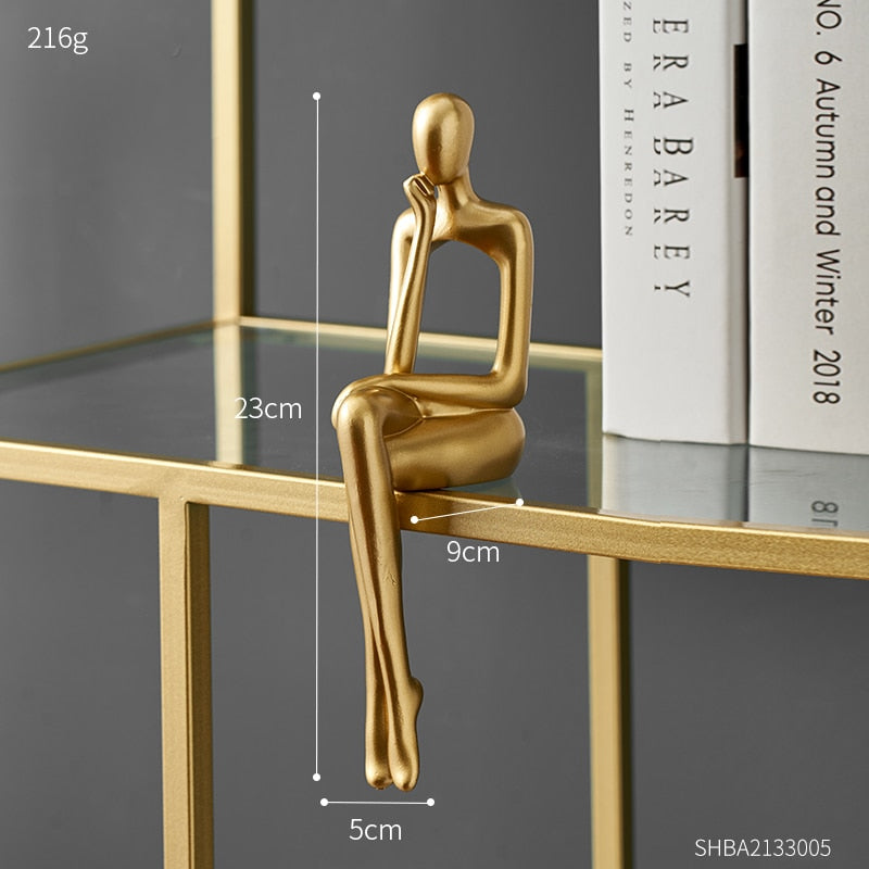 Golden Sitting Statue, A Stunning Home Accent