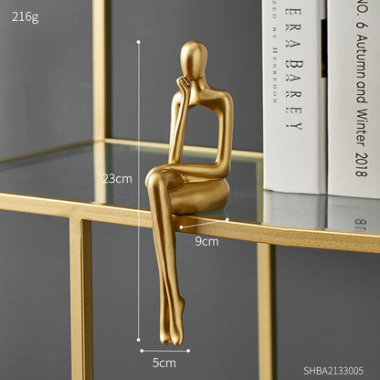 Golden Sitting Statue, A Stunning Home Accent