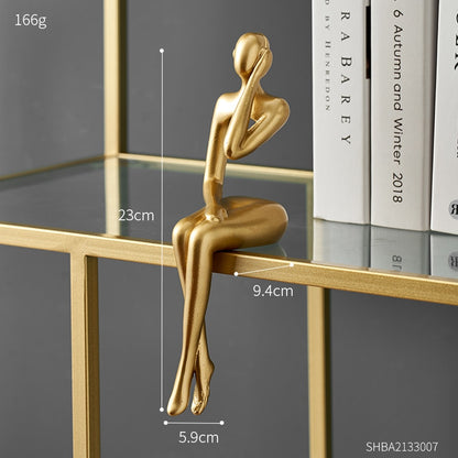 Golden Sitting Statue, A Stunning Home Accent