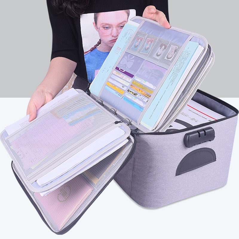 Document Organizer Briefcase A4 Folder Holder