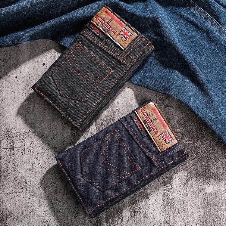 Men's Vintage Denim Wallet