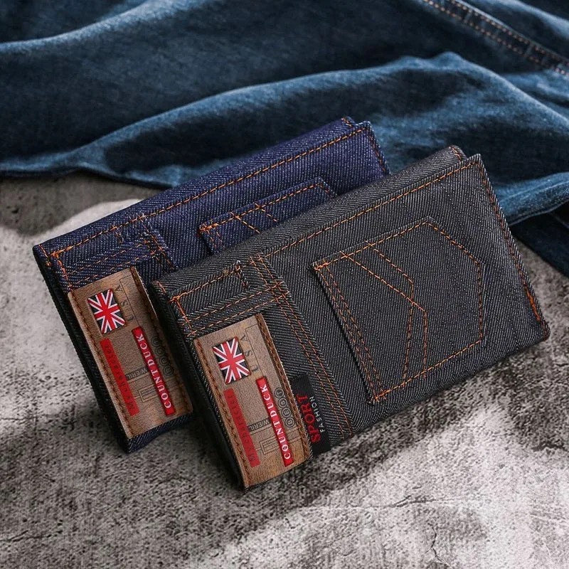 Men's Vintage Denim Wallet