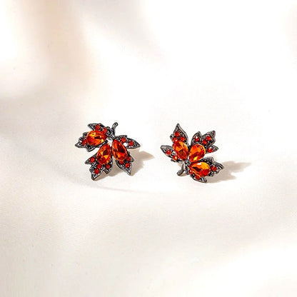 Autumn French Romantic Maple Leaves Earrings