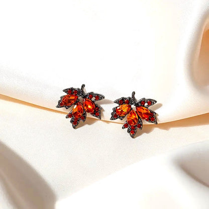 Autumn French Romantic Maple Leaves Earrings