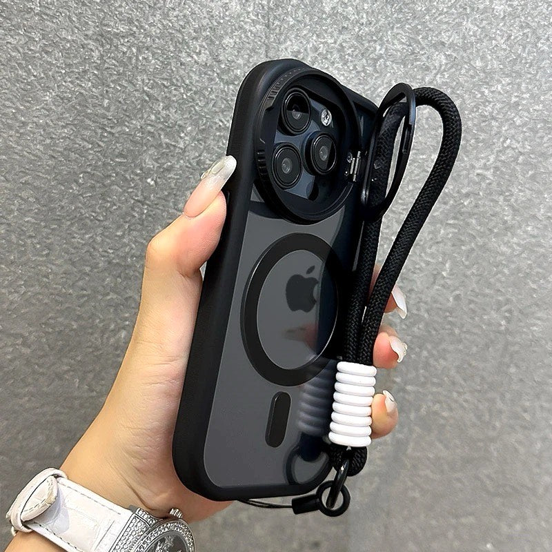 IPhone SafeGuard Magnetic Silicone Case with Foldable Lens