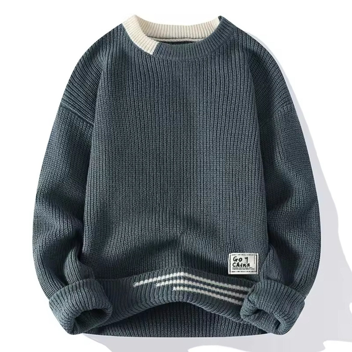 Signature Luxe Knit Round-Neck Pullover