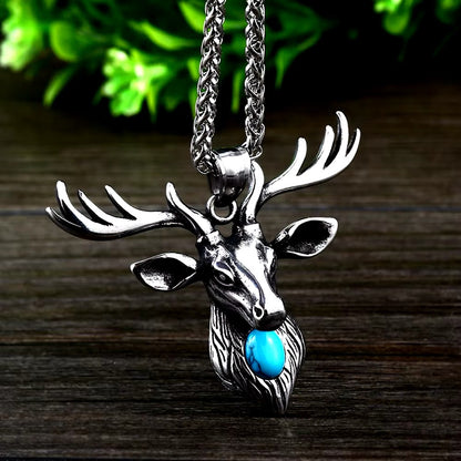 WildSoul Turquoise Stag Necklace