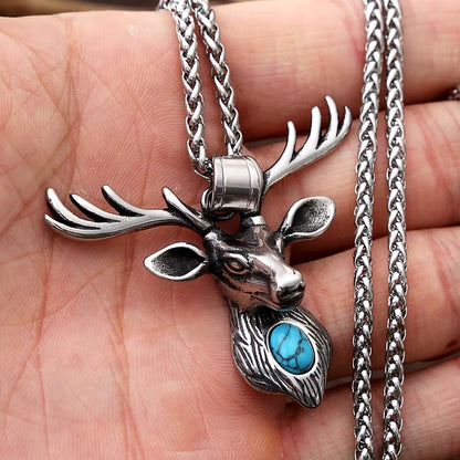 WildSoul Turquoise Stag Necklace