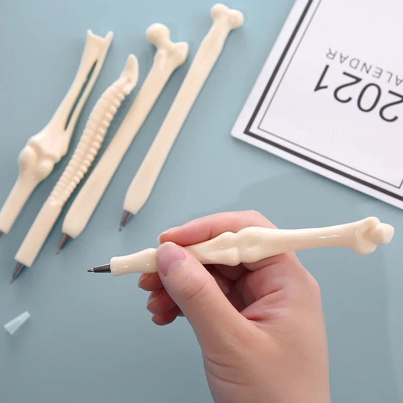 5-Piece Novelty Bone-Shaped Ballpoint Pens