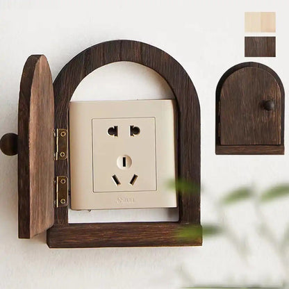 Creative Wooden Door Switch Socket Protective Cover