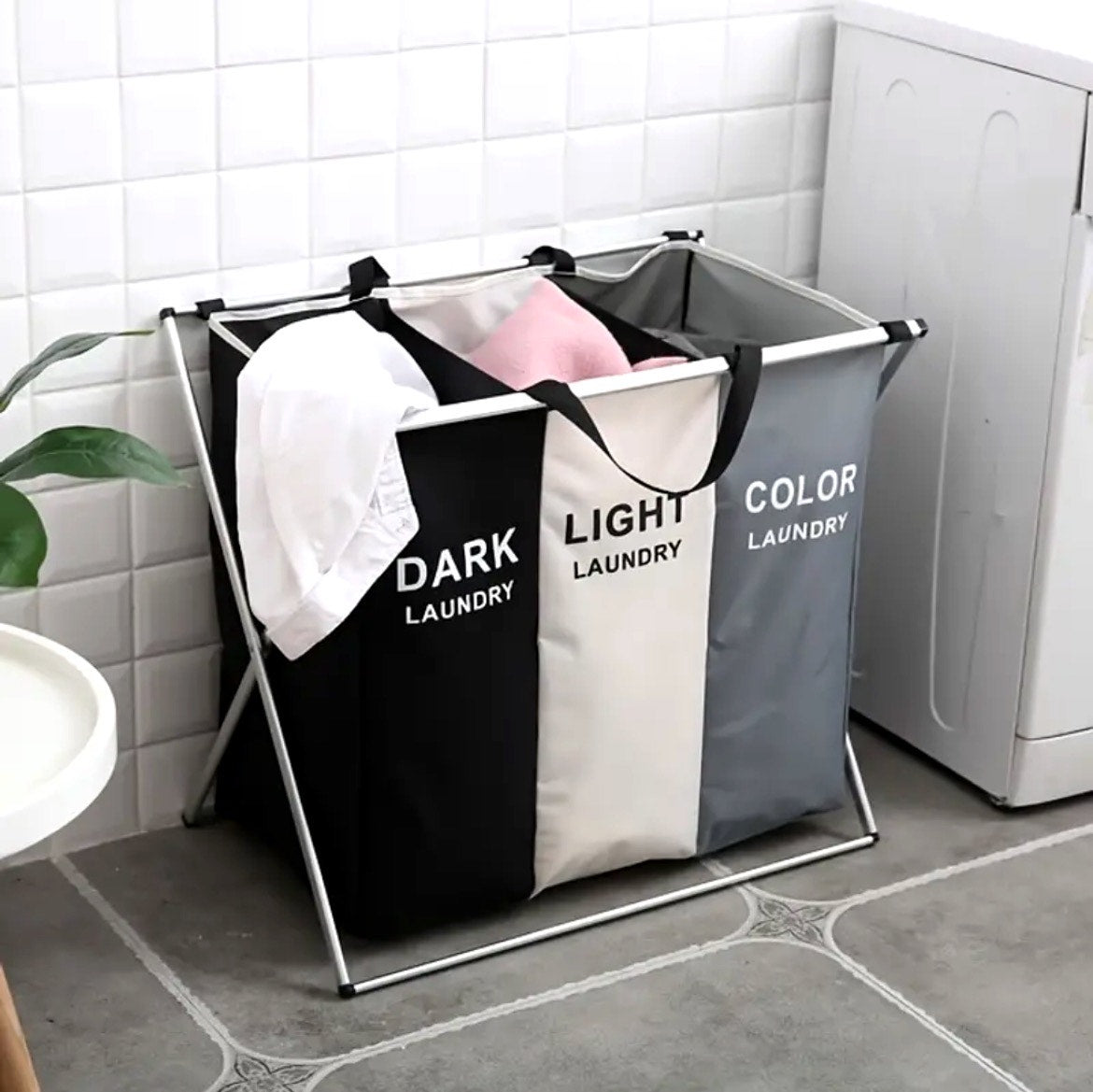 TriFold Laundry Sorter: Waterproof, Stylish, and Functional Laundry Solution