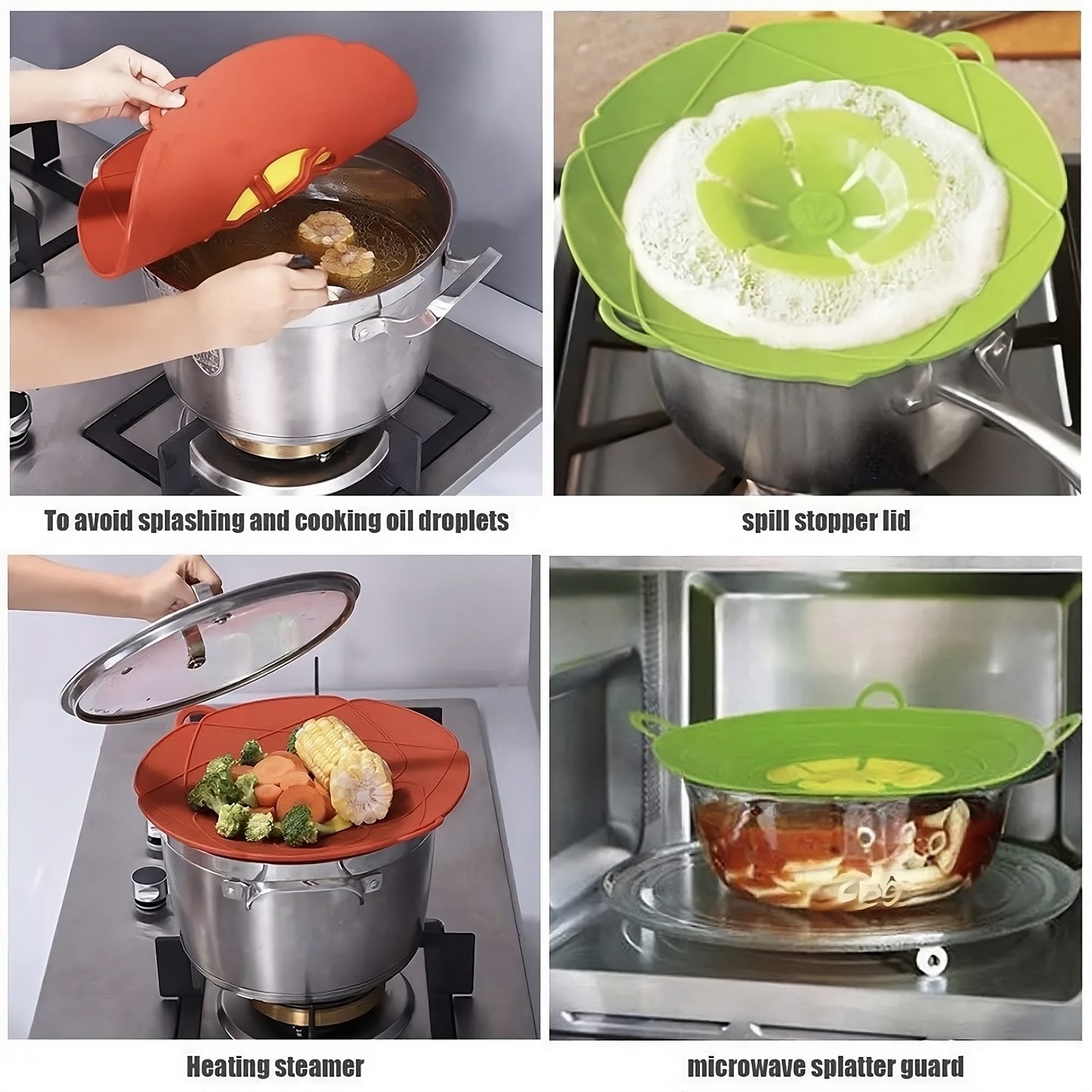 Eco-Friendly overflow cover Silicone Pot: Keep Your Stove Clean