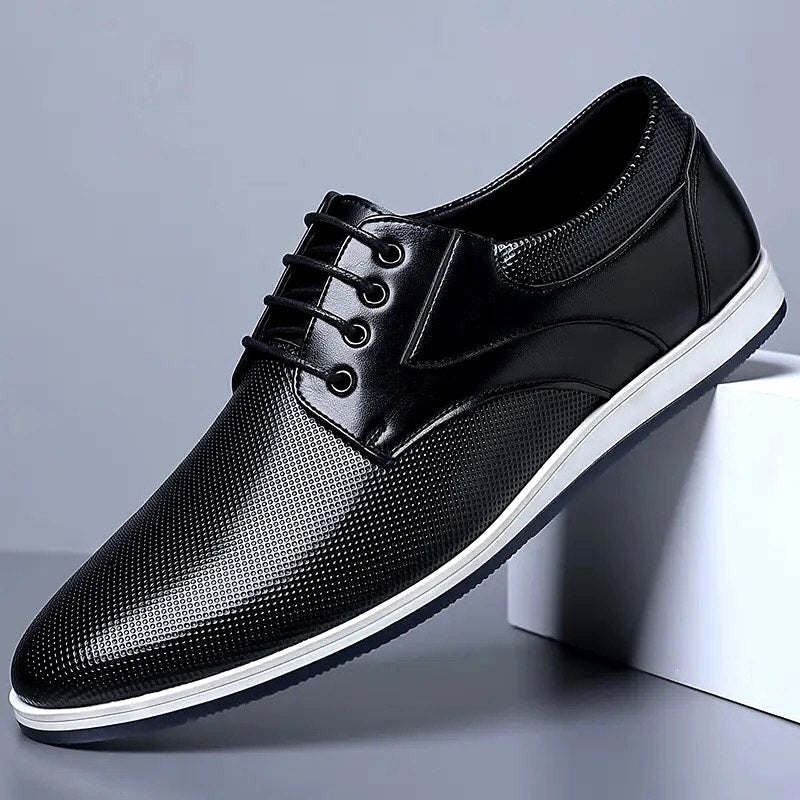 Men's Luxury Leather Lace-up Casual Shoes