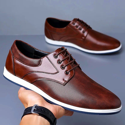 Men's Luxury Leather Lace-up Casual Shoes