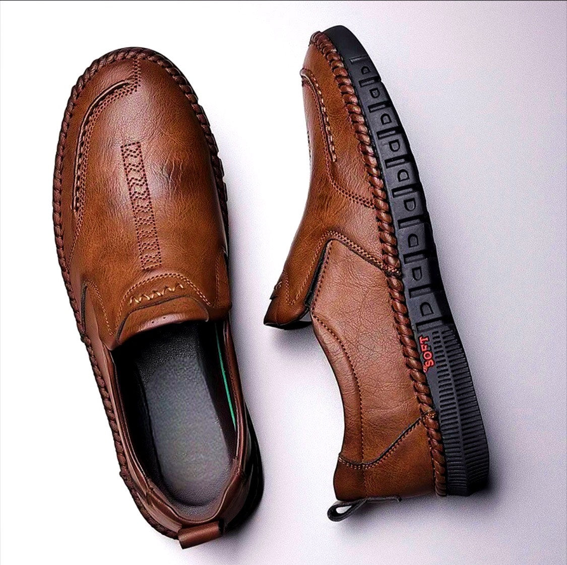 Luxury Non-Slip Men's Leather Loafers