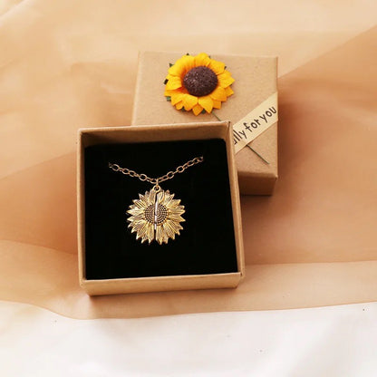 Radiant Sunflower Necklace: Embrace the Joyful Symbol of Strength and Prosperity