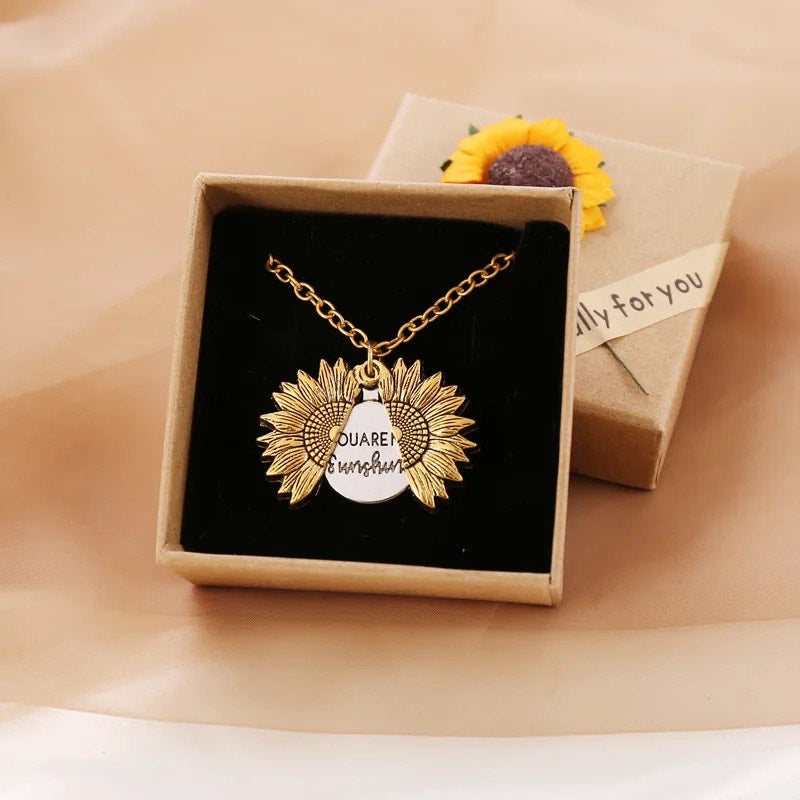 Radiant Sunflower Necklace: Embrace the Joyful Symbol of Strength and Prosperity