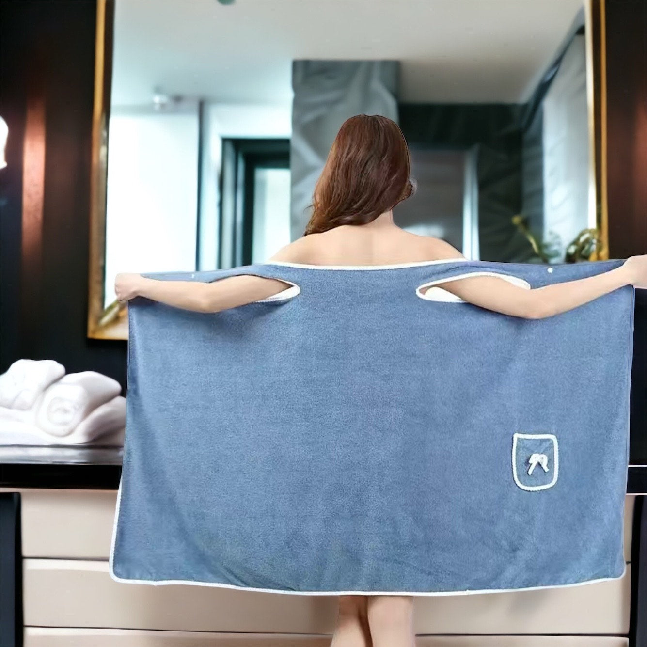 LuxeDry Spa Towel Robe: Ultimate Home Comfort