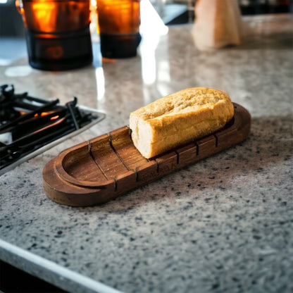 Wooden Bread Cutting Board: Vintage Elegance for Perfect Slices