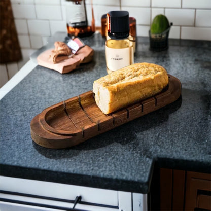 Wooden Bread Cutting Board: Vintage Elegance for Perfect Slices