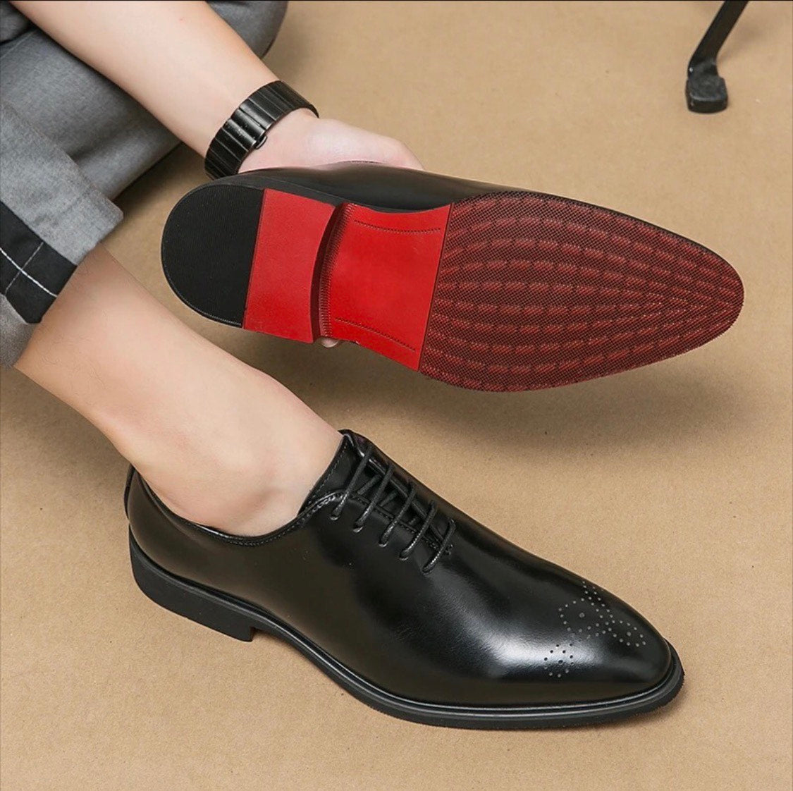 Luxury Men's Leather Oxford Shoes