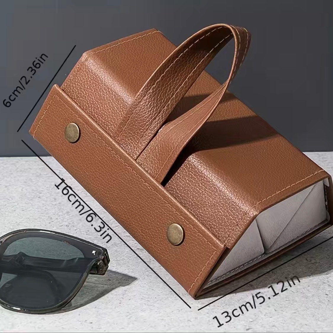 Premium Leather Travel Sunglass Organizer