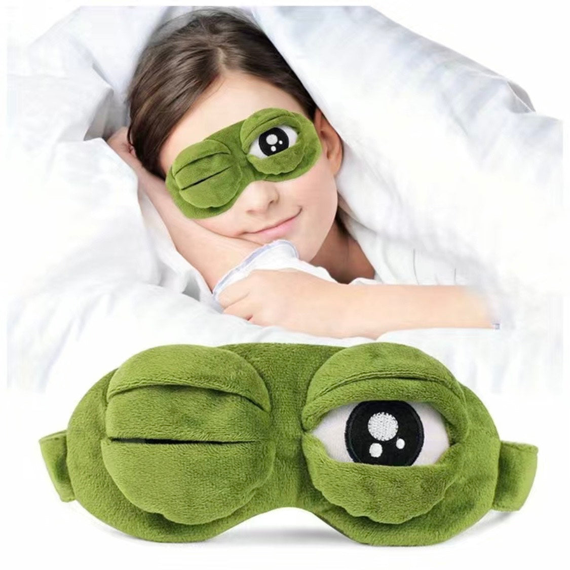 Froggy Slumber: Soft 3D Sleeping mask for All Ages