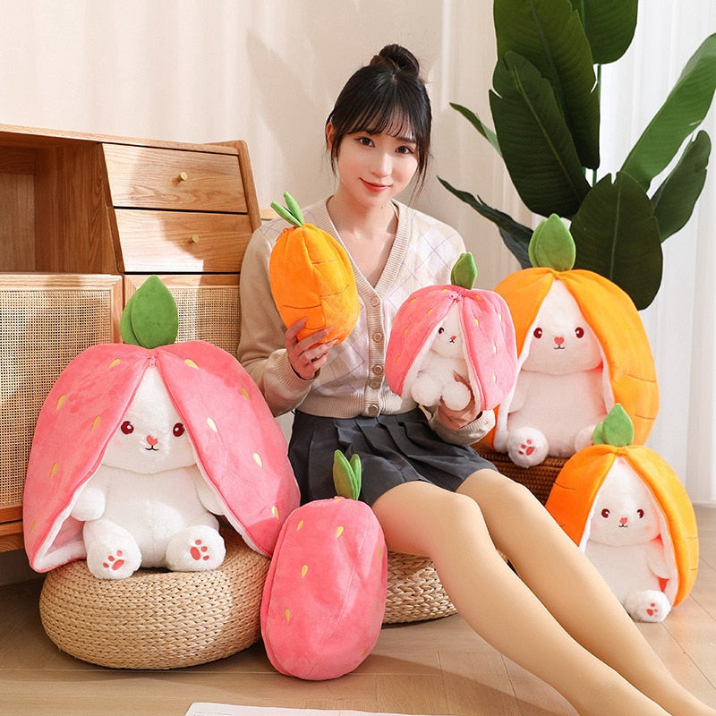 WildHotDeals Kawaii Fruit Bunny Plush Doll