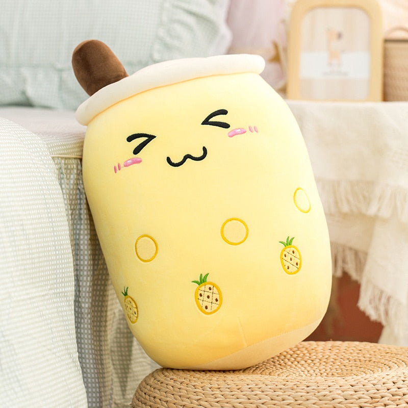 abour 32-35cm / yellow 2 WildHotDeals Cute Stuffed Boba Tea Plushies Pillow