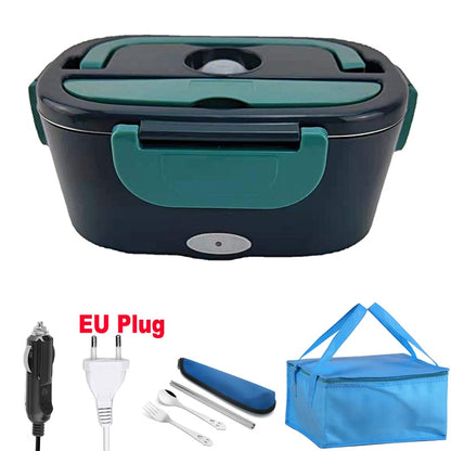 Car EU Plug- Bag Set WildHotDeals 2 in1 Home Car Electric Food Warmer Container