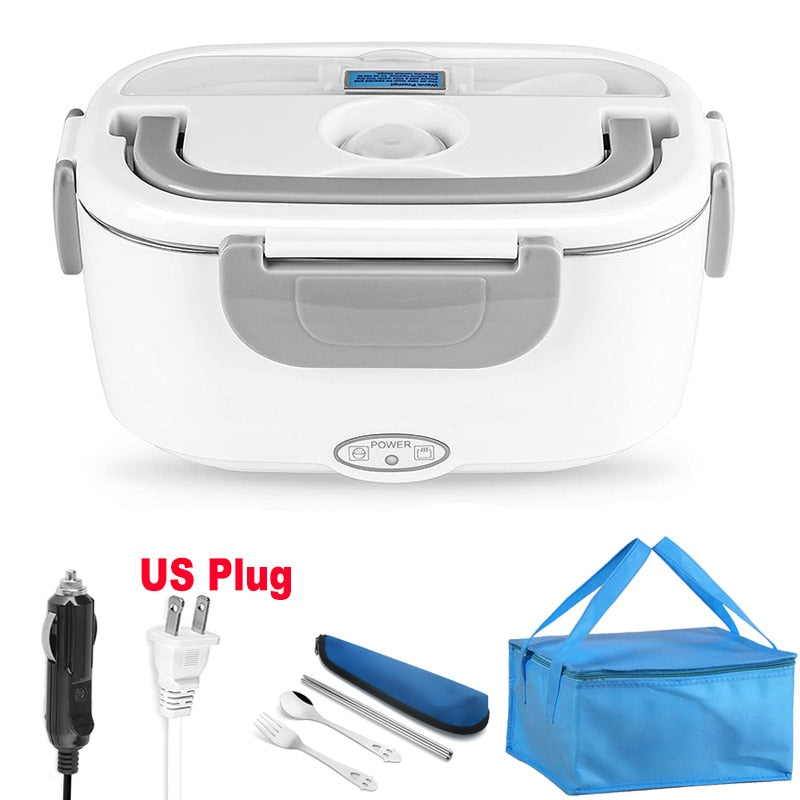 Car US Plug- Bag Set WildHotDeals 2 in1 Home Car Electric Food Warmer Container