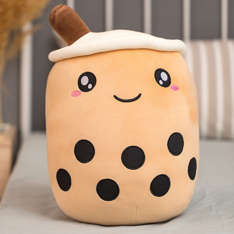 abour 32-35cm / round eyes WildHotDeals Cute Stuffed Boba Tea Plushies Pillow