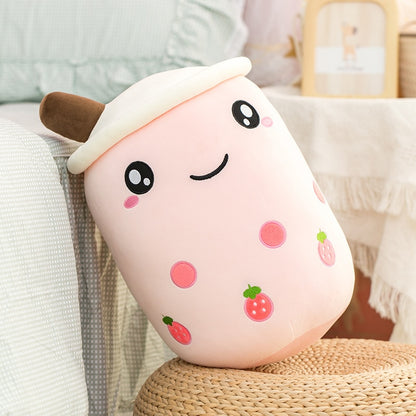 abour 32-35cm / pink 2 WildHotDeals Cute Stuffed Boba Tea Plushies Pillow